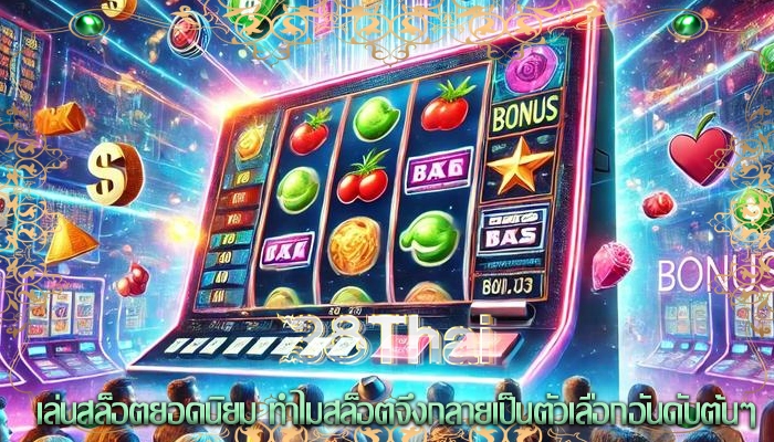 เล่นสล็อตยอดนิยม ทำไมสล็อตจึงกลายเป็นตัวเลือกอันดับต้นๆ