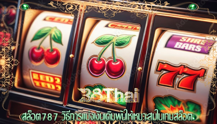 สล็อต787 วิธีการแบ่งเงินเดิมพันให้เหมาะสมในเกมสล็อต