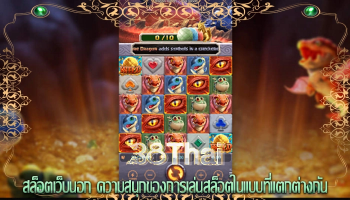 สล็อตเว็บนอก ความสนุกของการเล่นสล็อตในแบบที่แตกต่างกัน